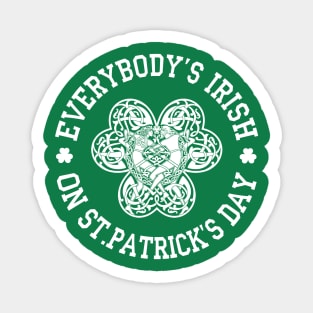 EVERYBODY'S IRISH! Sticker
